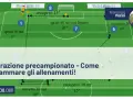 Schema di allenamento per la pre-preparazione calcio giovanissimi: sprint, recupero e cambi di direzione sul campo.