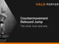 Atleta in posizione di squat pronto per un contromovimento rebound jump. Vald Performance.