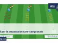Esercitazioni per la pre preparazione calcio: ostacoli, coni e scaletta per migliorare agilità e velocità.