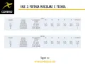 Scheda allenamento futsal con esercizi, serie e ripetizioni per lunedì e martedì.