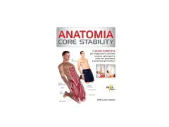 Illustrazione della core anatomia con muscoli addominali e gambe evidenziati. Guida completa per migliorare controllo motorio e prevenire infortuni.