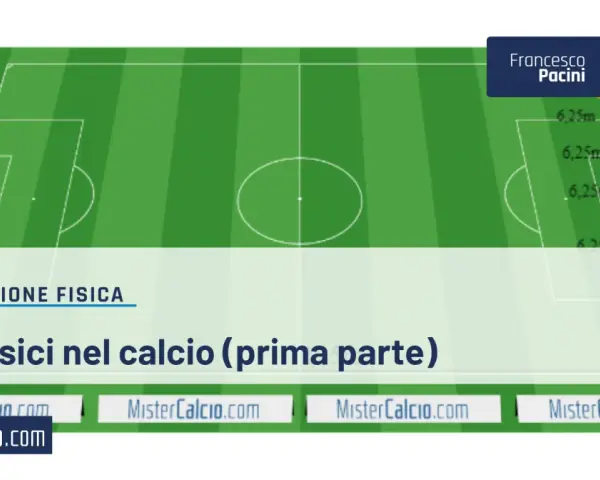 Schema di un campo da calcio con indicazioni per il test di gacon tabella. Francesco Pacini, MisterCalcio.com.