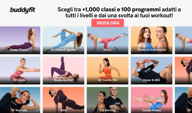 Buddyfit offre un'ampia scelta di allenamenti per ogni livello, dal Pilates al Cardio HIIT. Scopri il core significato sportivo e trasforma i tuoi workout!